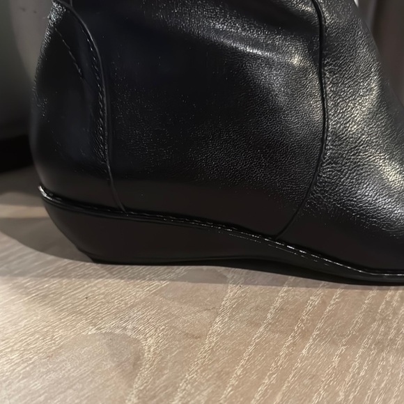 Cole Haan women's calf-length leather boots with fine heels - Picture 3 of 8